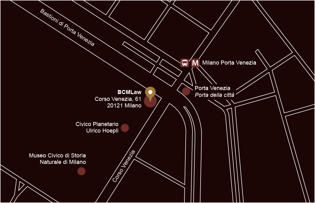 Mappa Corso Venezia Studio BCM